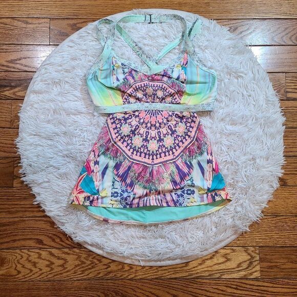 🤑CALIA by Carrie Underwood Women's Cutout Tankini - Picture 1 of 5